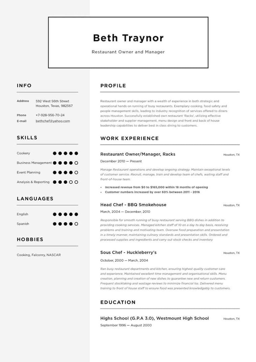 Άμστερνταμ resume template